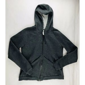 Fabletics Jacket Medium Gray Hoodie Full Zip